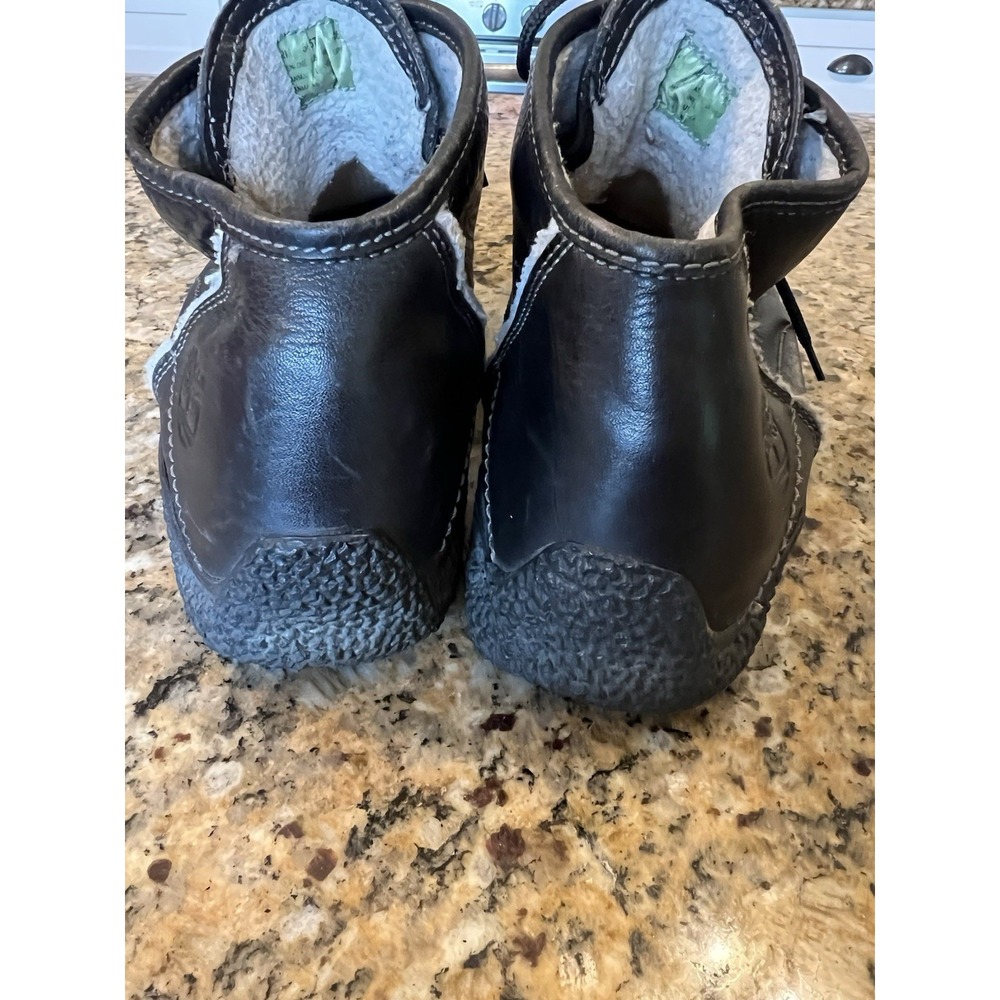 Timberland Men's vintage Leather Black Moc Boot Shoe Size 12 - Picture 5 of 10